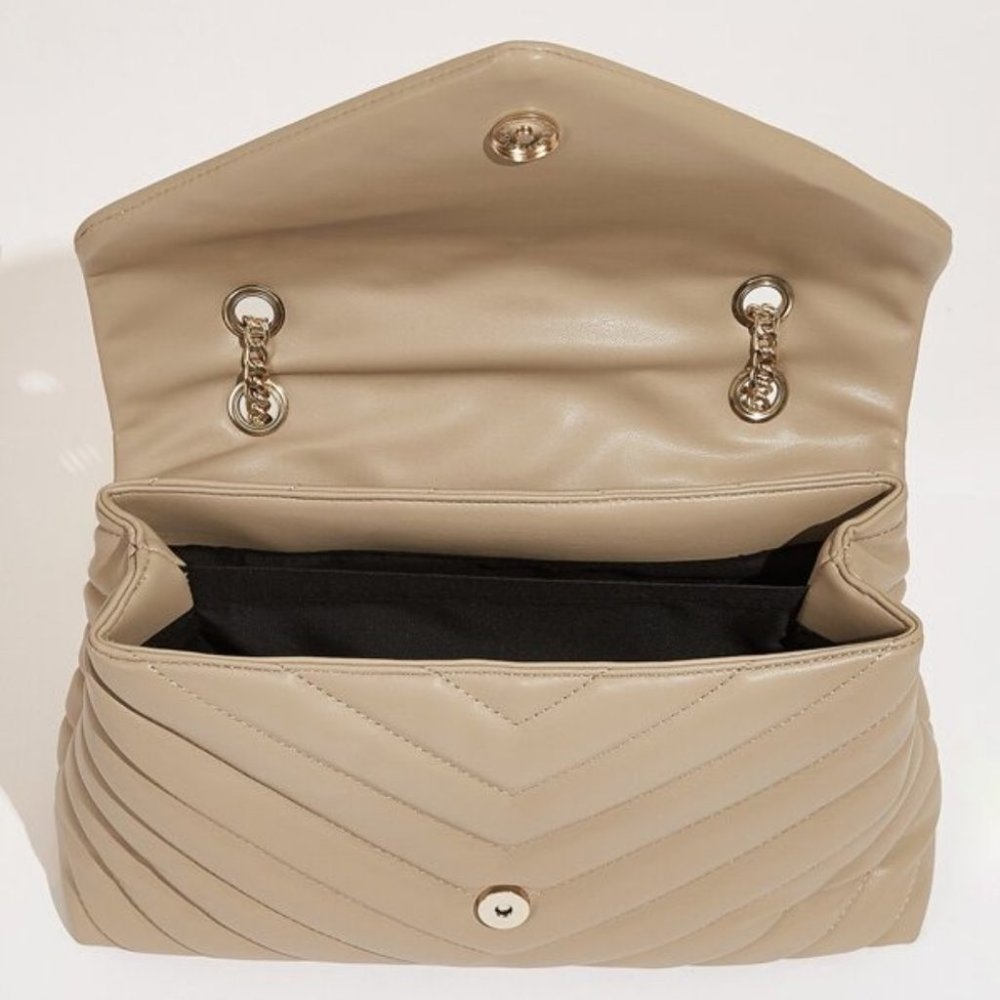 BLACK / TAN / CARMEL ELEGANT CHIC BAG - Picture 12 of 15